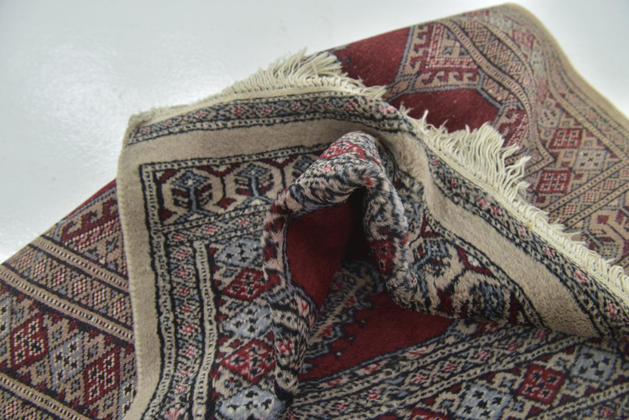 2' 9 x 3' 8 Hand Knotted Bokhara Oriental Wool Rug