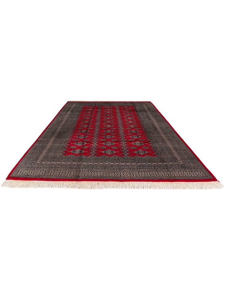 Detail image of 6' 4 x 8' 10 Hand Knotted Bokhara Oriental Wool Rug
