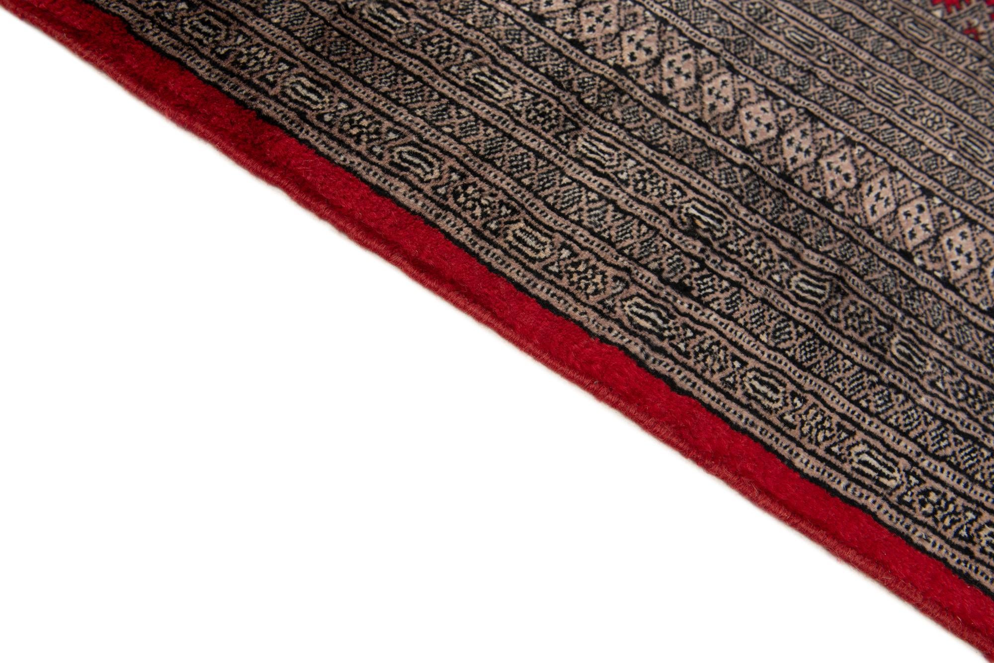 6' 4 x 8' 10 Hand Knotted Bokhara Oriental Wool Rug