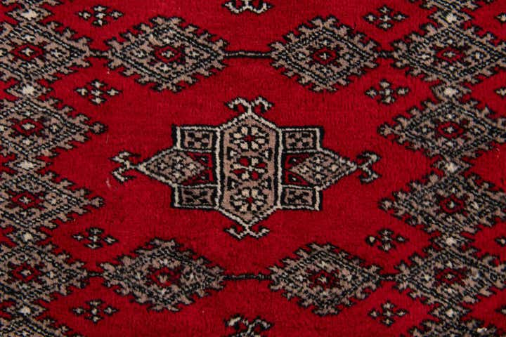 6' 4 x 8' 10 Hand Knotted Bokhara Oriental Wool Rug