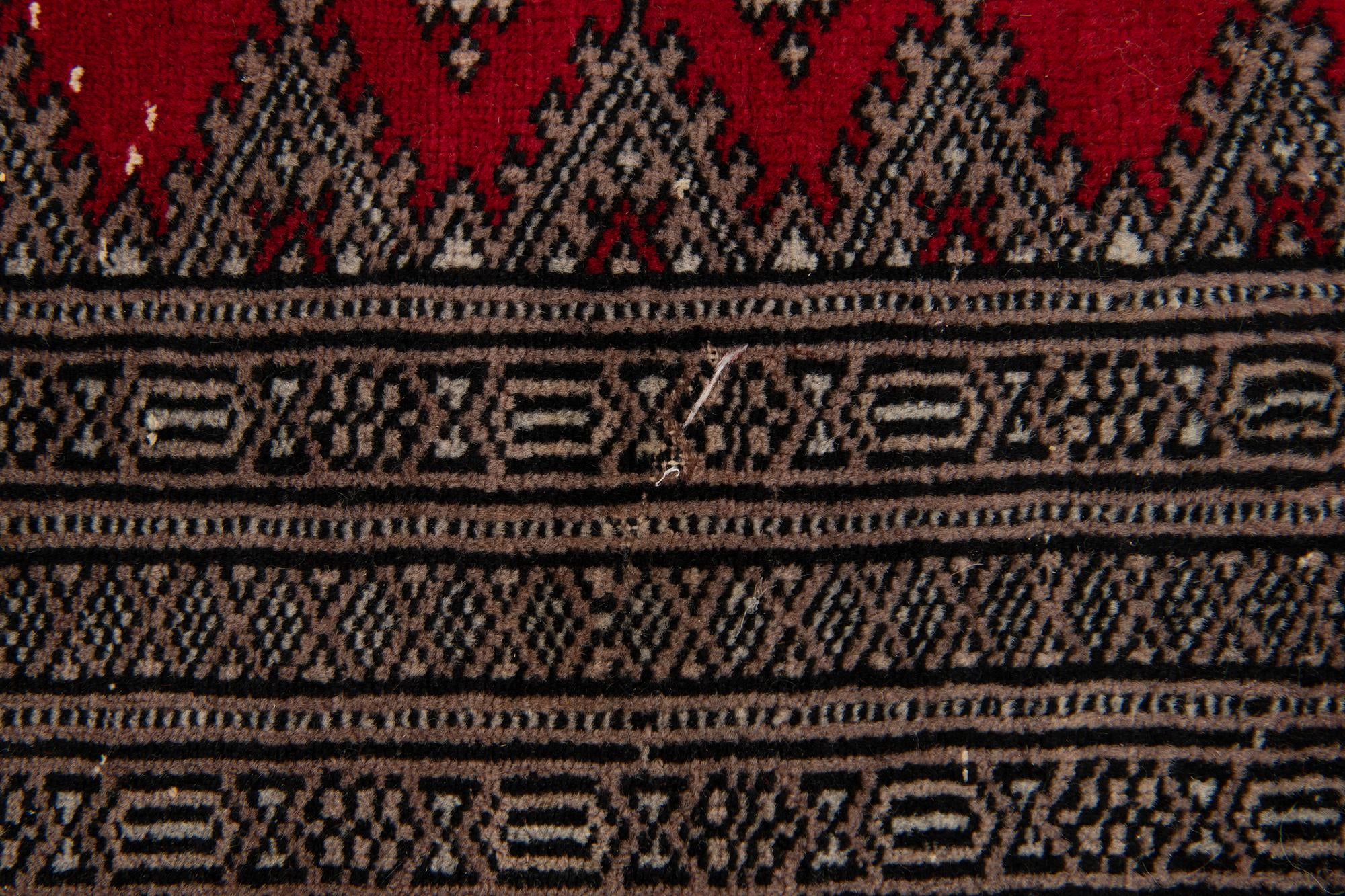6' 4 x 8' 10 Hand Knotted Bokhara Oriental Wool Rug