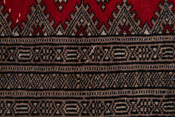 6' 4 x 8' 10 Hand Knotted Bokhara Oriental Wool Rug