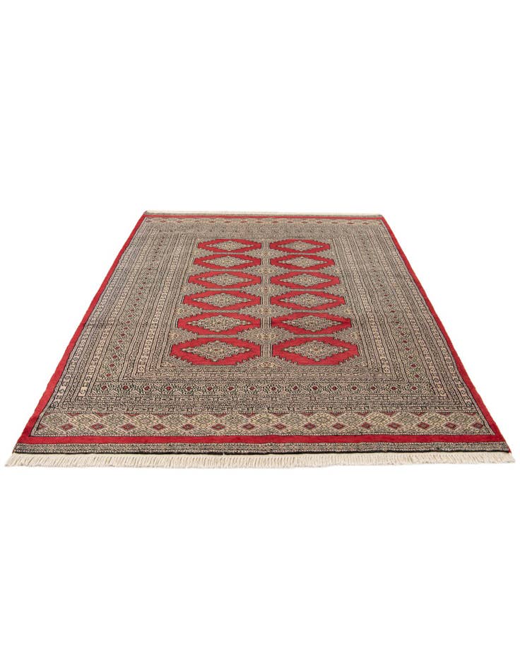 Detail image of 4' 7 x 6' 4 Hand Knotted Bokhara Wool Rug