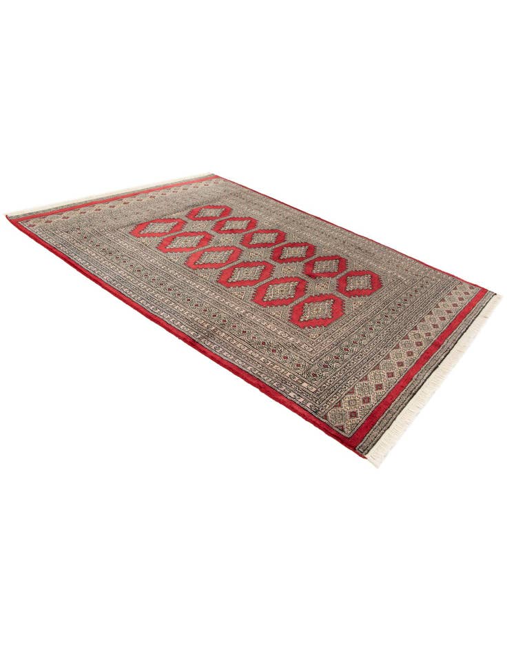 Detail image of 4' 7 x 6' 4 Hand Knotted Bokhara Wool Rug