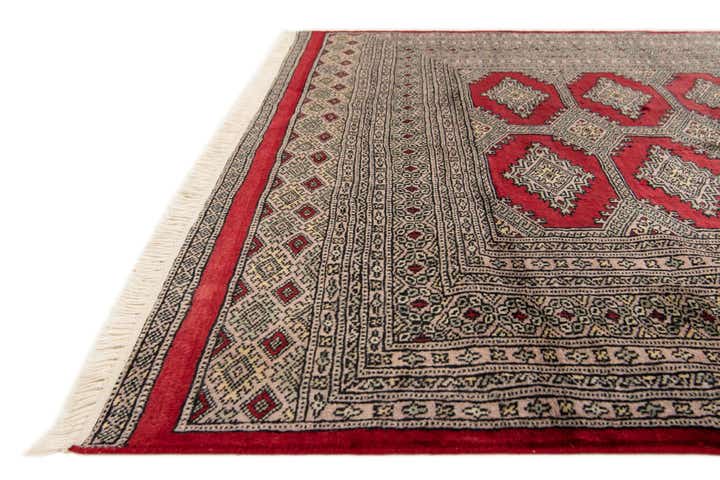 4' 7 x 6' 4 Hand Knotted Bokhara Wool Rug