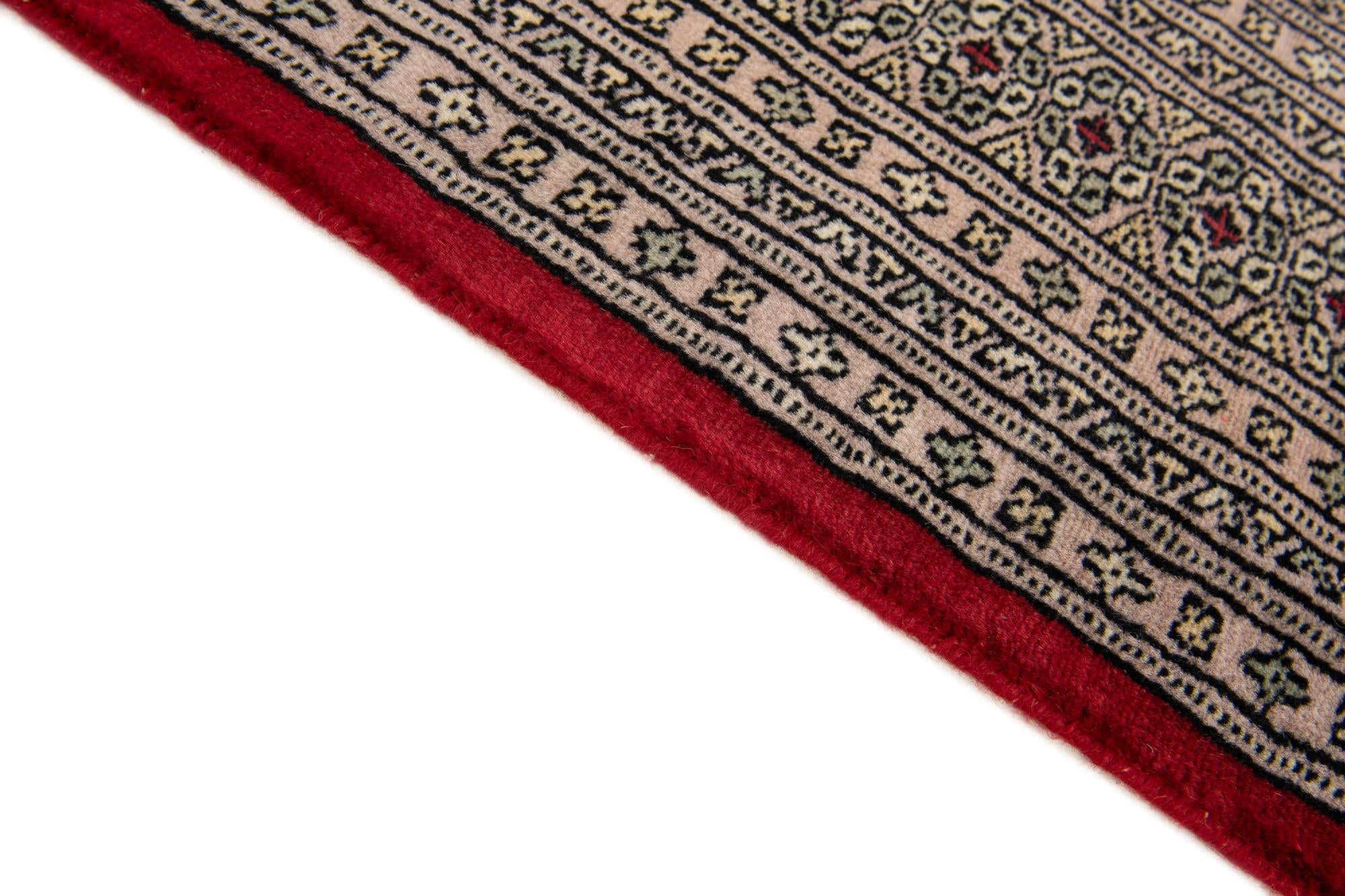 4' 7 x 6' 4 Hand Knotted Bokhara Wool Rug