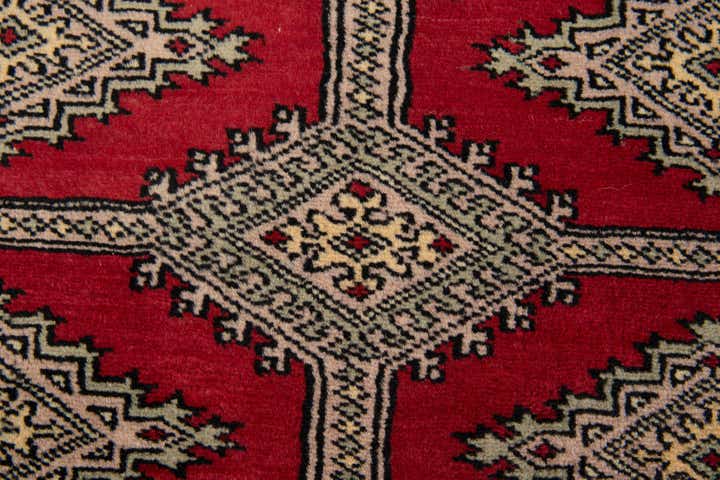 4' 7 x 6' 4 Hand Knotted Bokhara Wool Rug