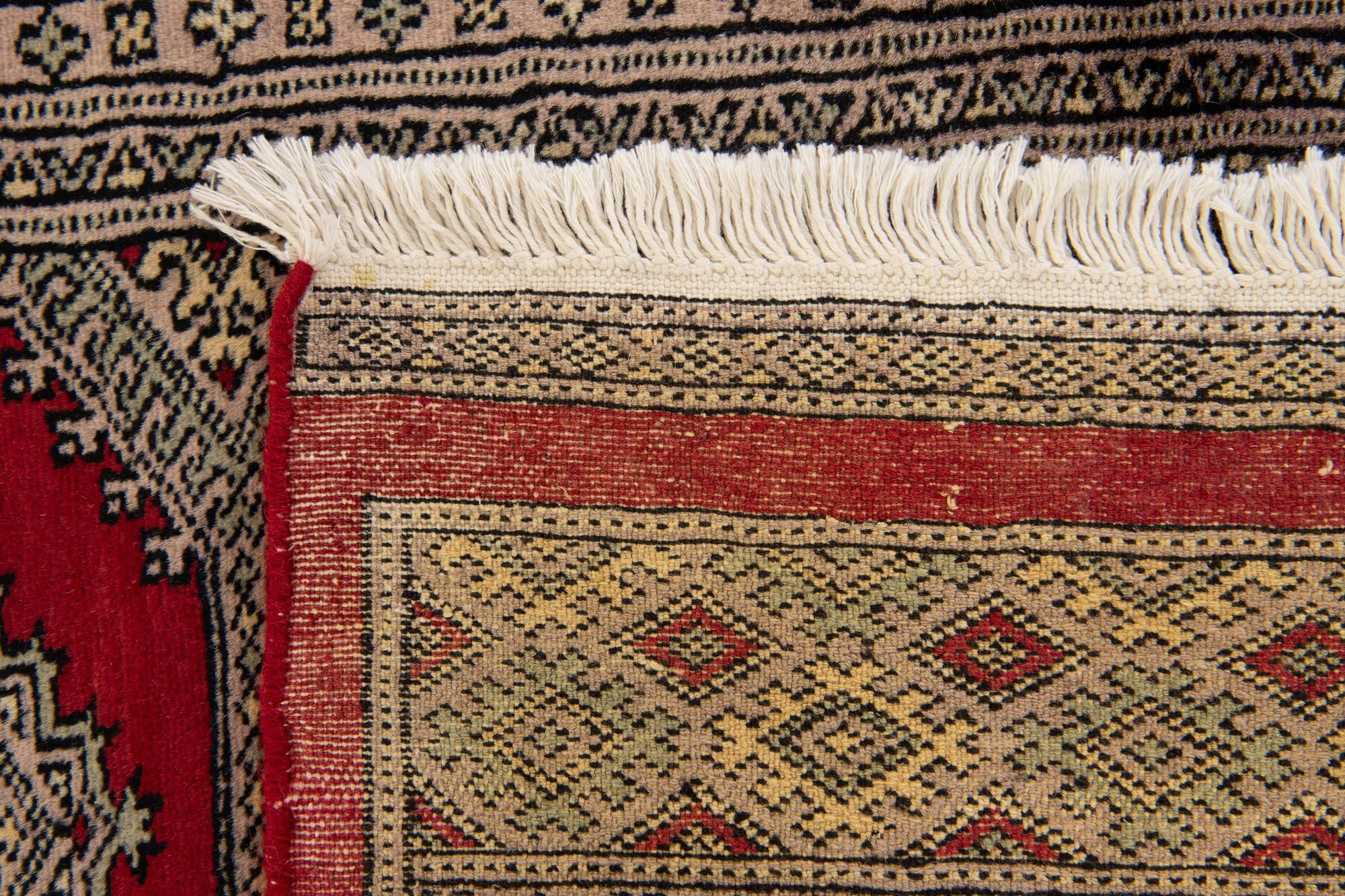 4' 7 x 6' 4 Hand Knotted Bokhara Wool Rug