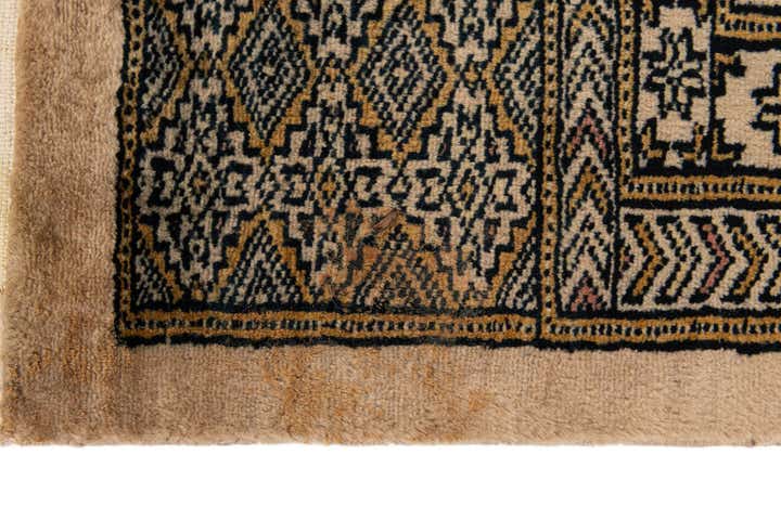 6' 5 x 9' 1 Hand Knotted Bokhara Oriental Wool Rug