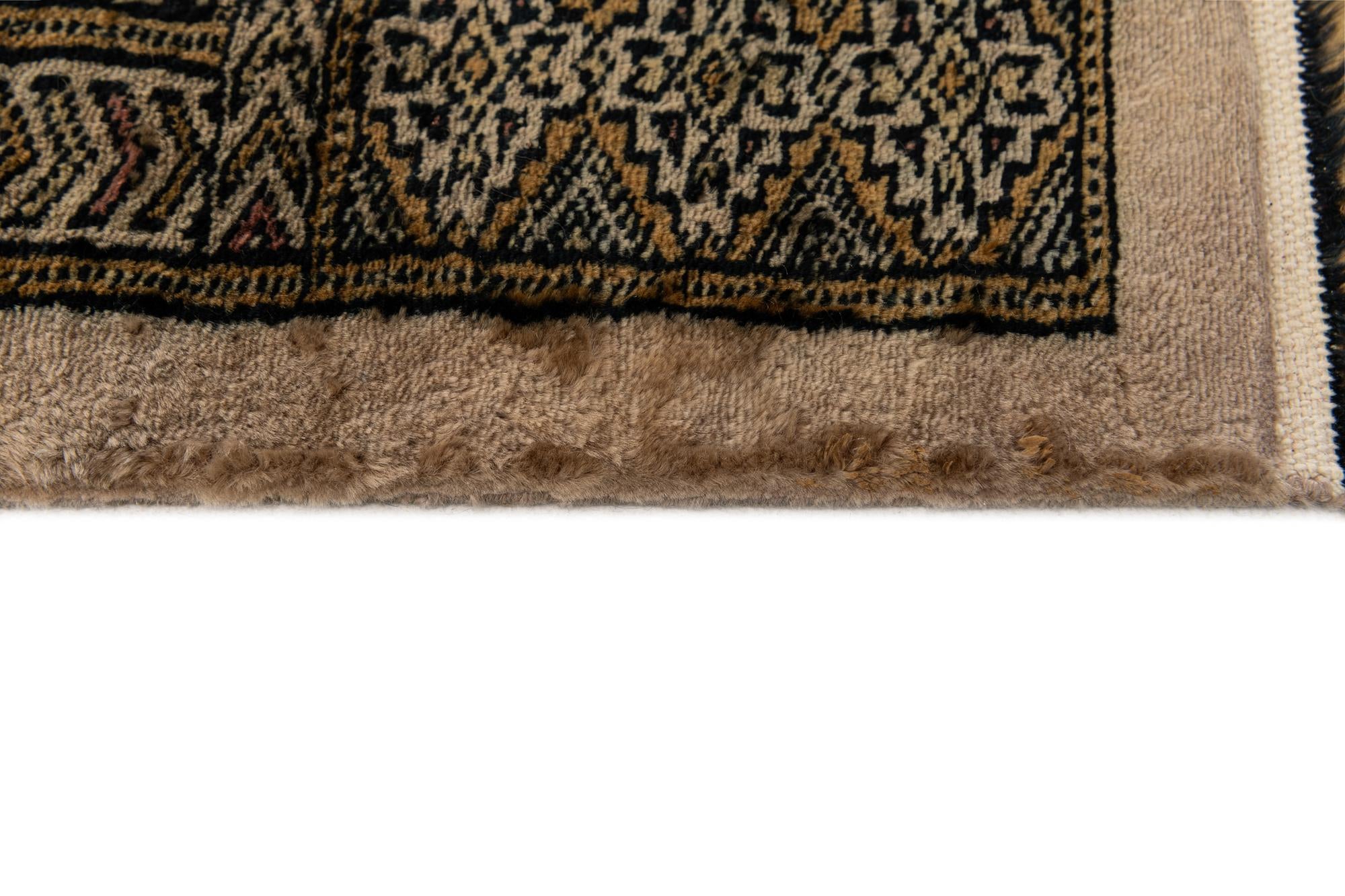 6' 5 x 9' 1 Hand Knotted Bokhara Oriental Wool Rug