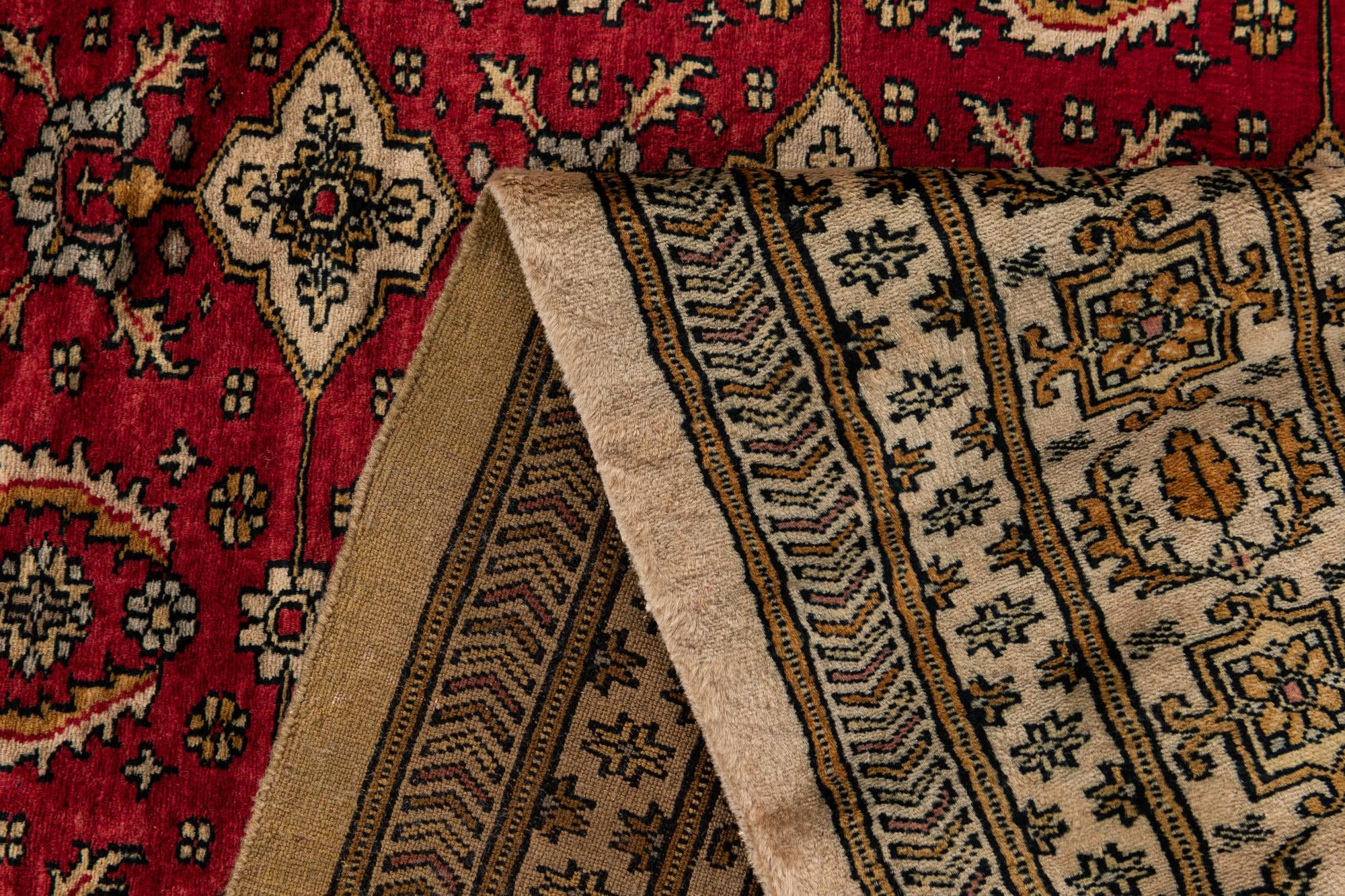 6' 5 x 9' 1 Hand Knotted Bokhara Oriental Wool Rug