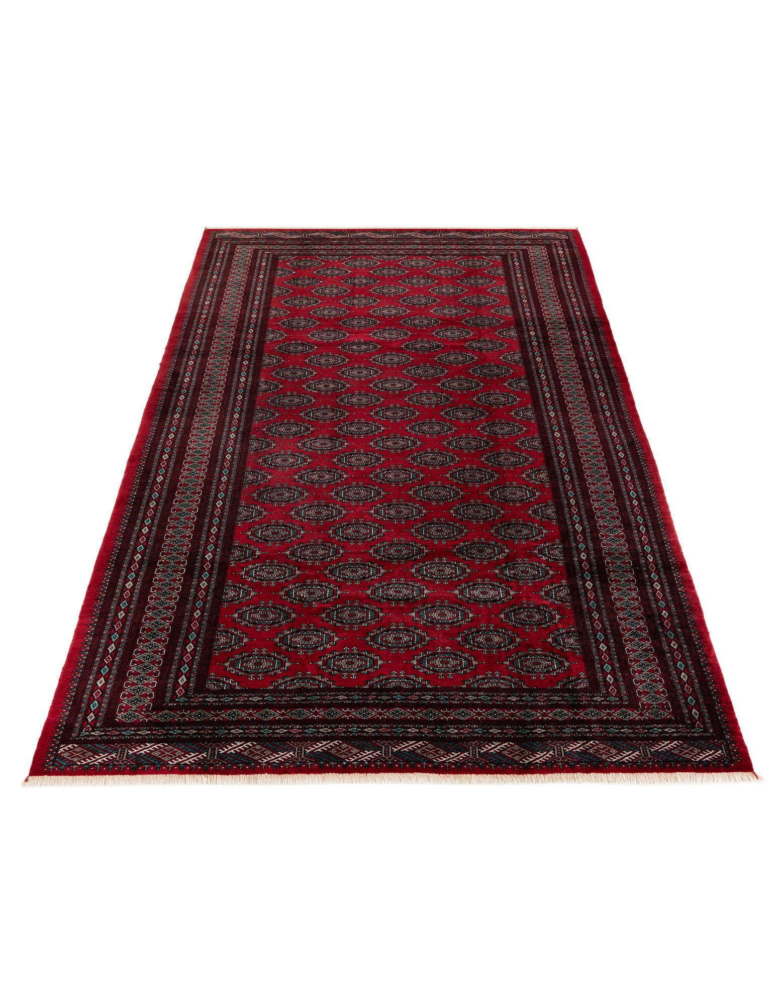 190cm x 295cm anudado a mano Bokhara Alfombra Oriental Lana