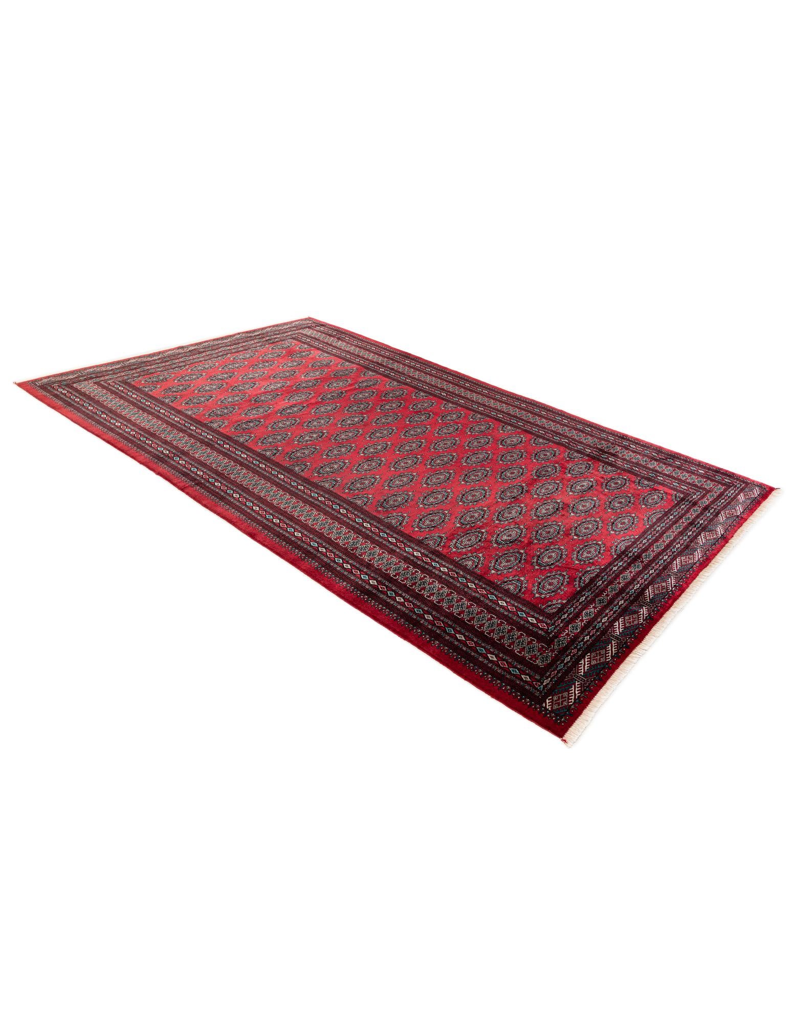 190cm x 295cm anudado a mano Bokhara Alfombra Oriental Lana