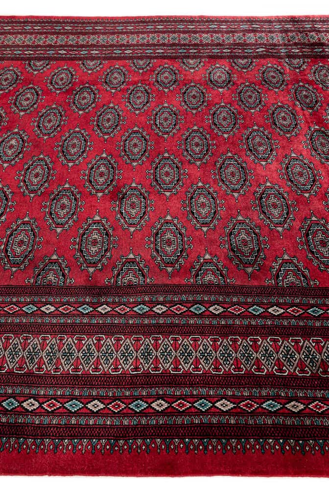 190cm x 295cm anudado a mano Bokhara Alfombra Oriental Lana