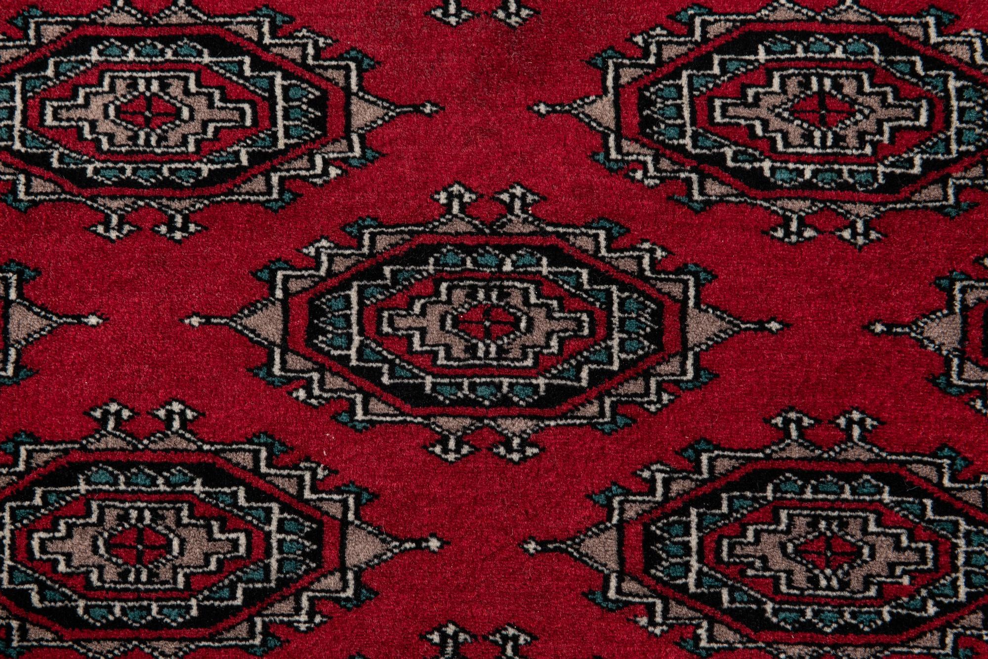 190cm x 295cm anudado a mano Bokhara Alfombra Oriental Lana