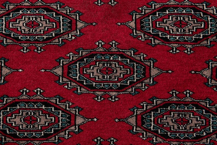 Detail image of 190cm x 295cm anudado a mano Bokhara Alfombra Oriental Lana