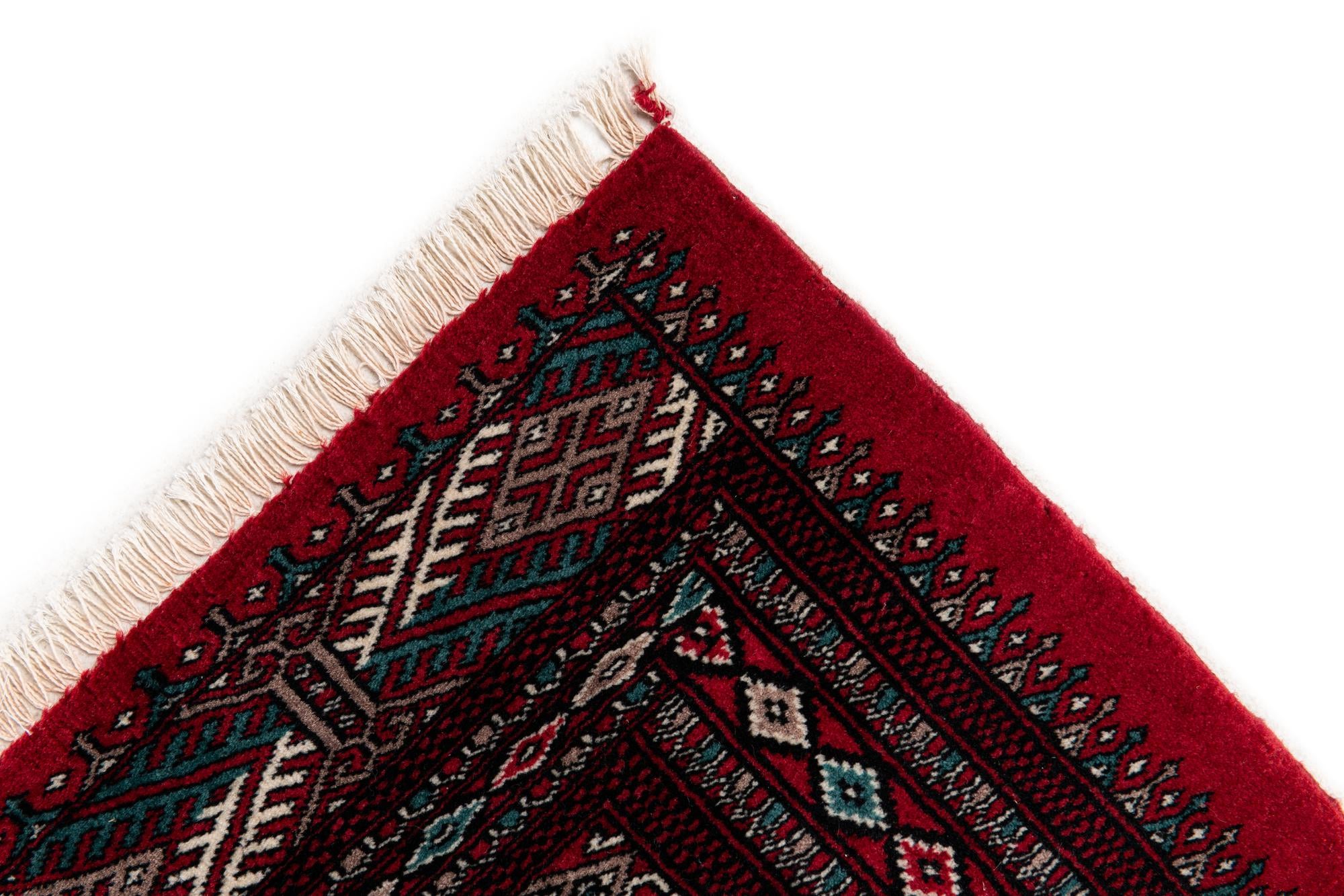 190cm x 295cm anudado a mano Bokhara Alfombra Oriental Lana
