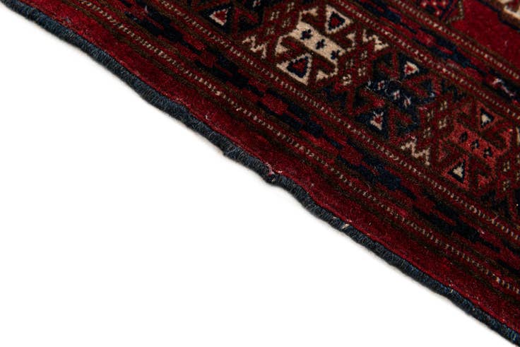 Detail image of 3' 1 x 3' 9 Hand Knotted Bokhara Oriental Wool Rug