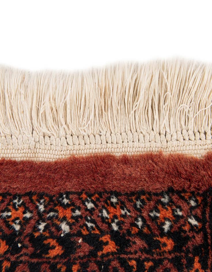 Detail image of 2' 1 x 3' 1  Hand Knotted Bokhara Wool Rug