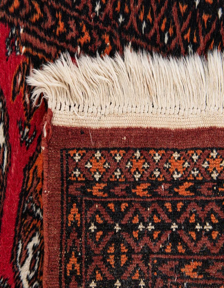 Detail image of 2' 1 x 3' 1  Hand Knotted Bokhara Wool Rug