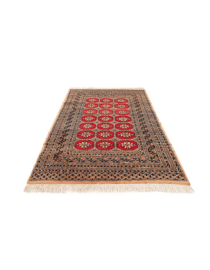 4' 1 x 6' 1 Hand Knotted Bokhara Wool Rug