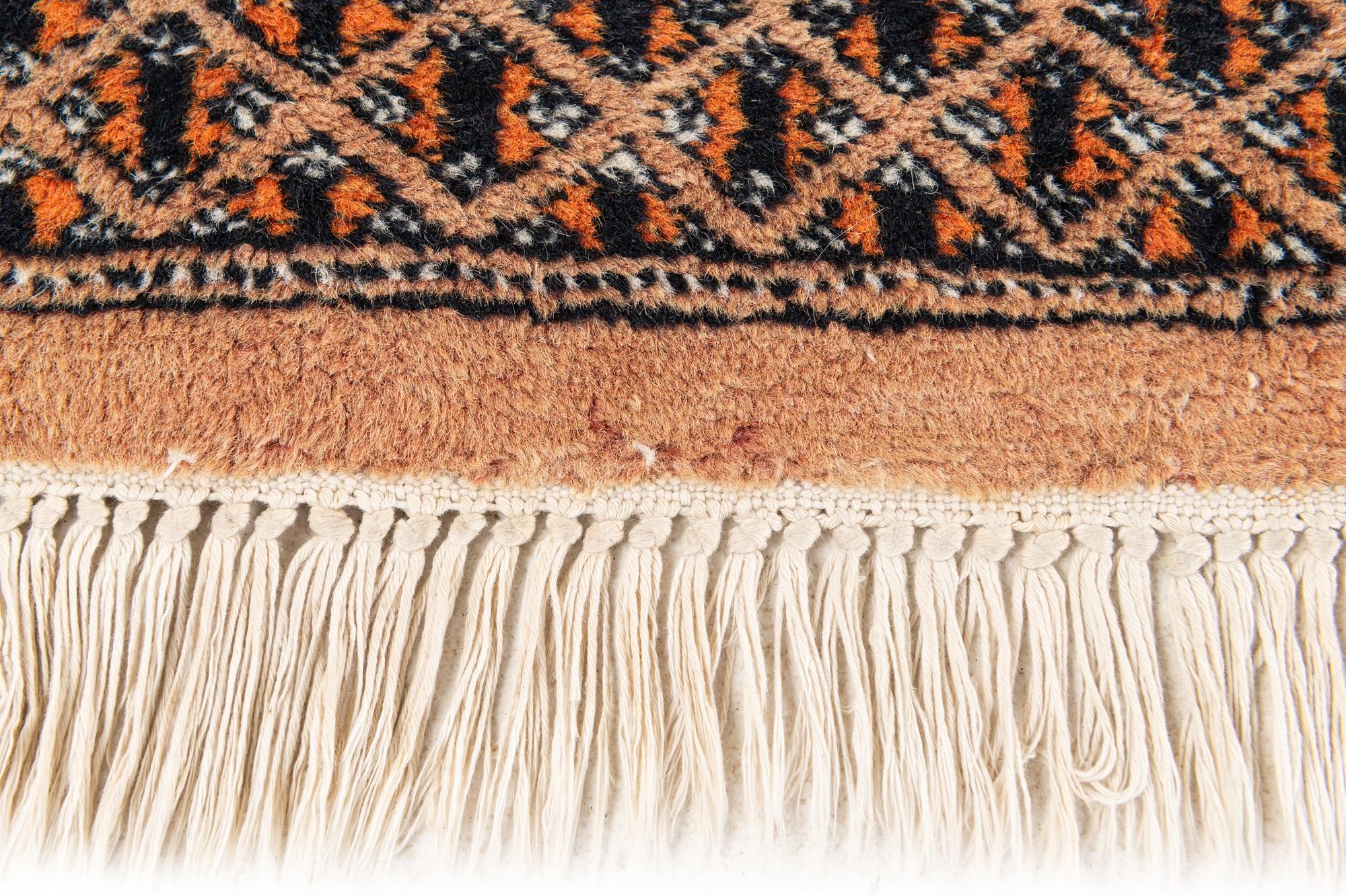 4' 1 x 6' 1 Hand Knotted Bokhara Wool Rug