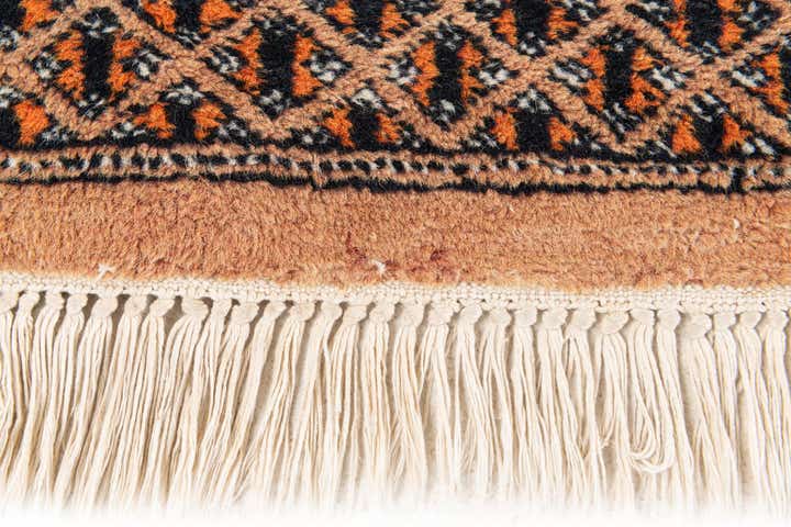4' 1 x 6' 1 Hand Knotted Bokhara Wool Rug