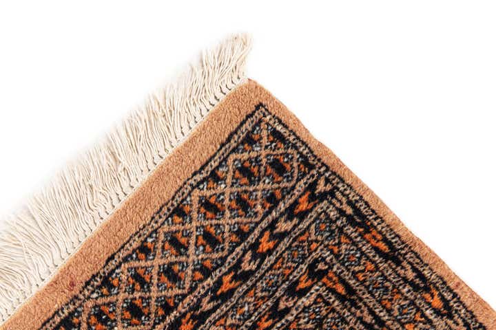 4' 1 x 6' 1 Hand Knotted Bokhara Wool Rug