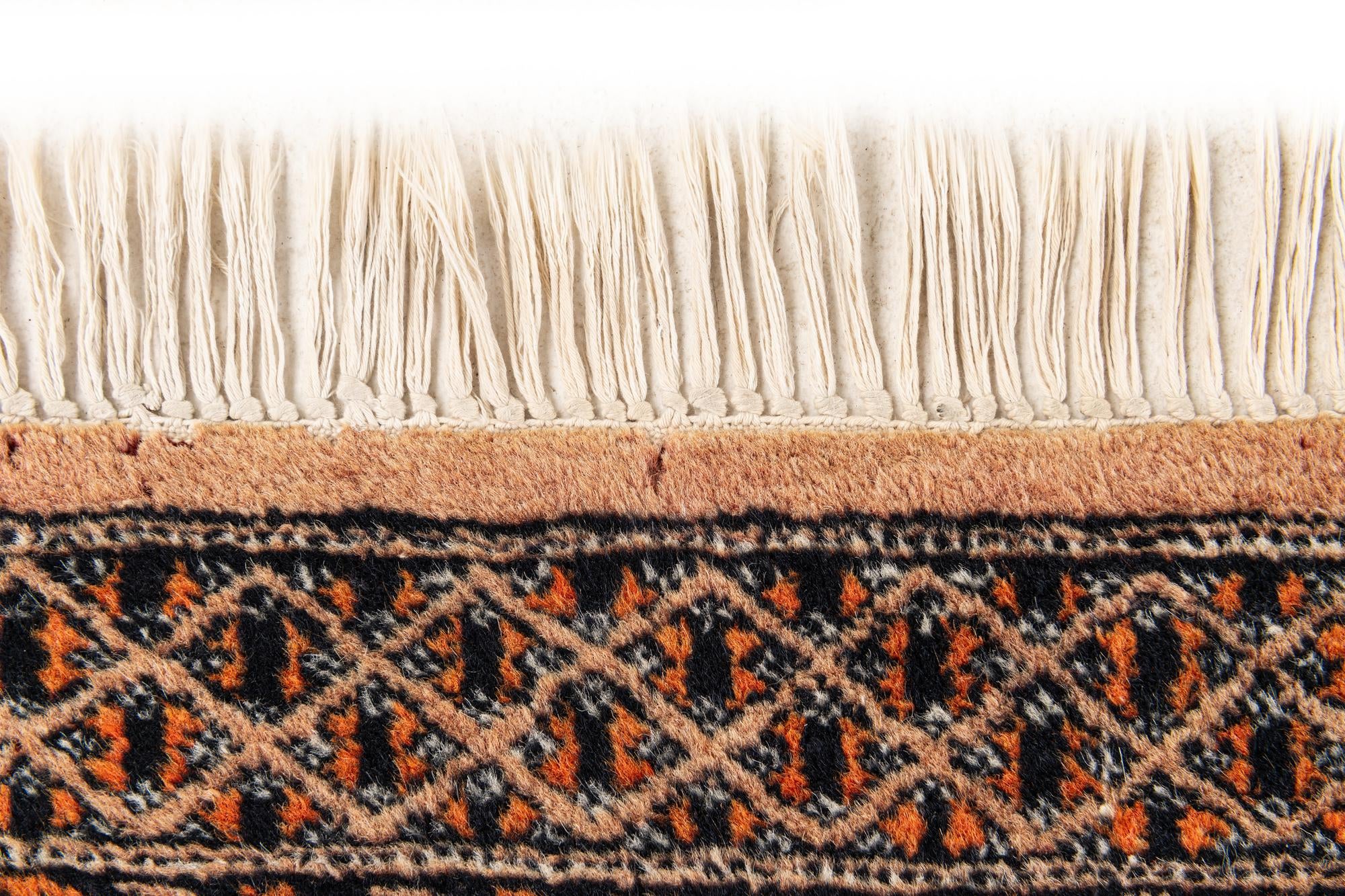 4' 1 x 6' 1 Hand Knotted Bokhara Wool Rug