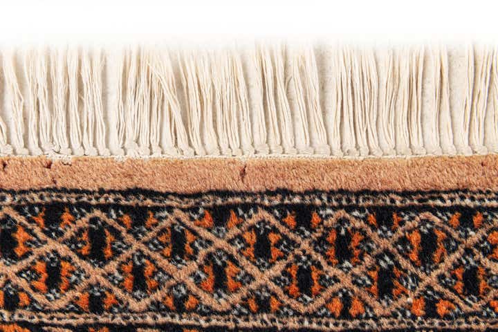 4' 1 x 6' 1 Hand Knotted Bokhara Wool Rug