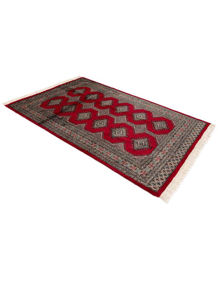 4' 2 x 6' 5 Hand Knotted Bokhara Oriental Wool Rug