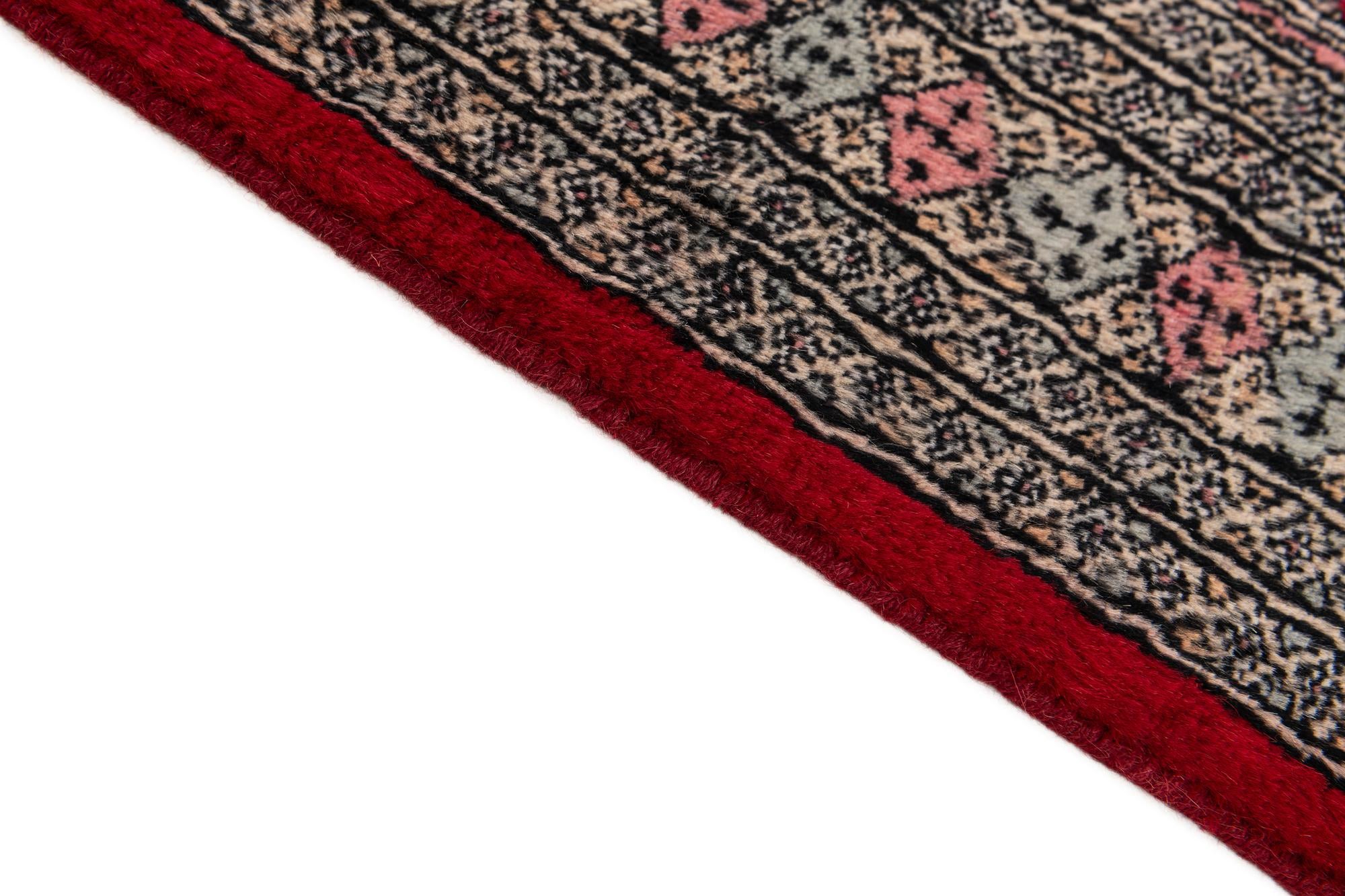 4' 2 x 6' 5 Hand Knotted Bokhara Oriental Wool Rug