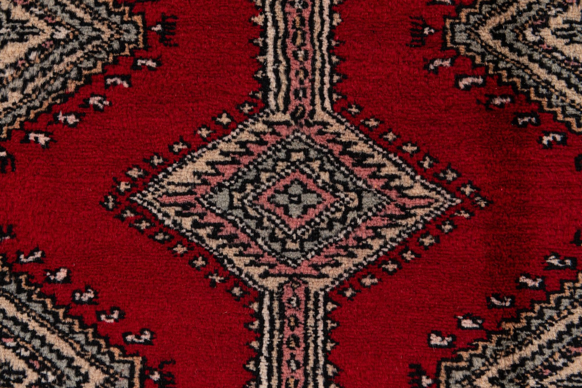 4' 2 x 6' 5 Hand Knotted Bokhara Oriental Wool Rug