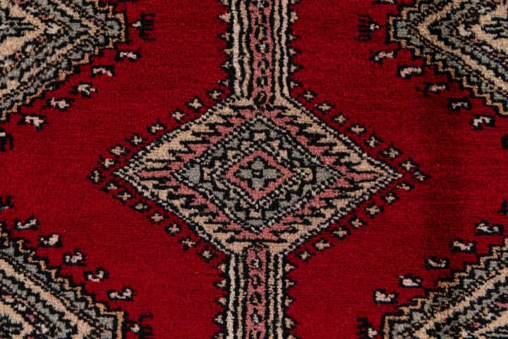4' 2 x 6' 5 Hand Knotted Bokhara Oriental Wool Rug
