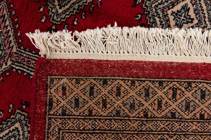 4' 2 x 6' 5 Hand Knotted Bokhara Oriental Wool Rug