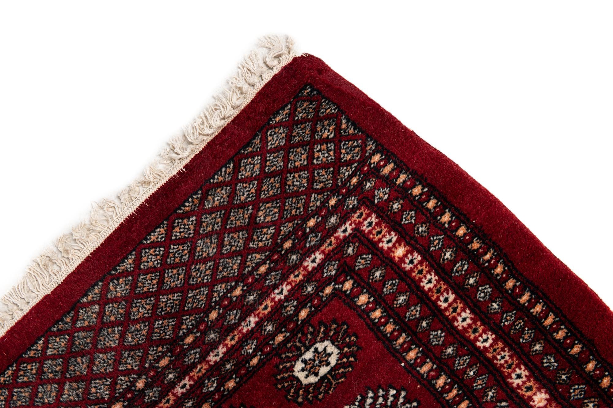 7' 4 x 9' 5 Hand Knotted Bokhara Oriental Wool Rug