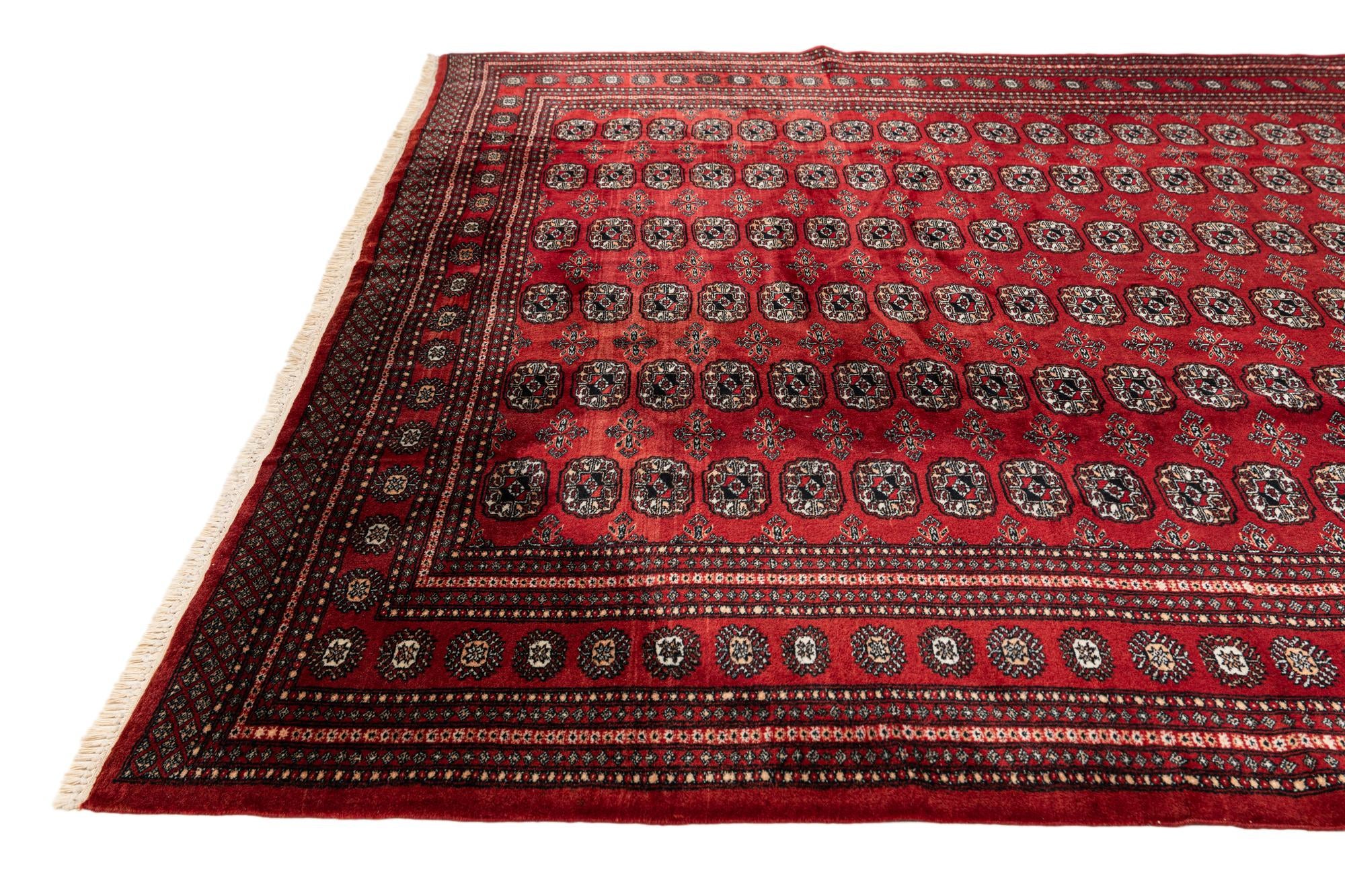 7' 4 x 9' 5 Hand Knotted Bokhara Oriental Wool Rug