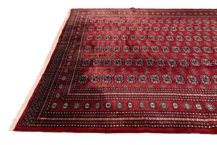 Detail image of 7' 4 x 9' 5 Hand Knotted Bokhara Oriental Wool Rug