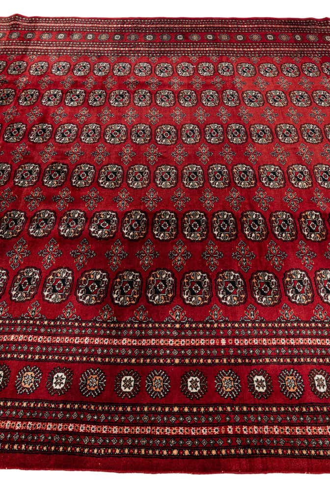 7' 4 x 9' 5 Hand Knotted Bokhara Oriental Wool Rug