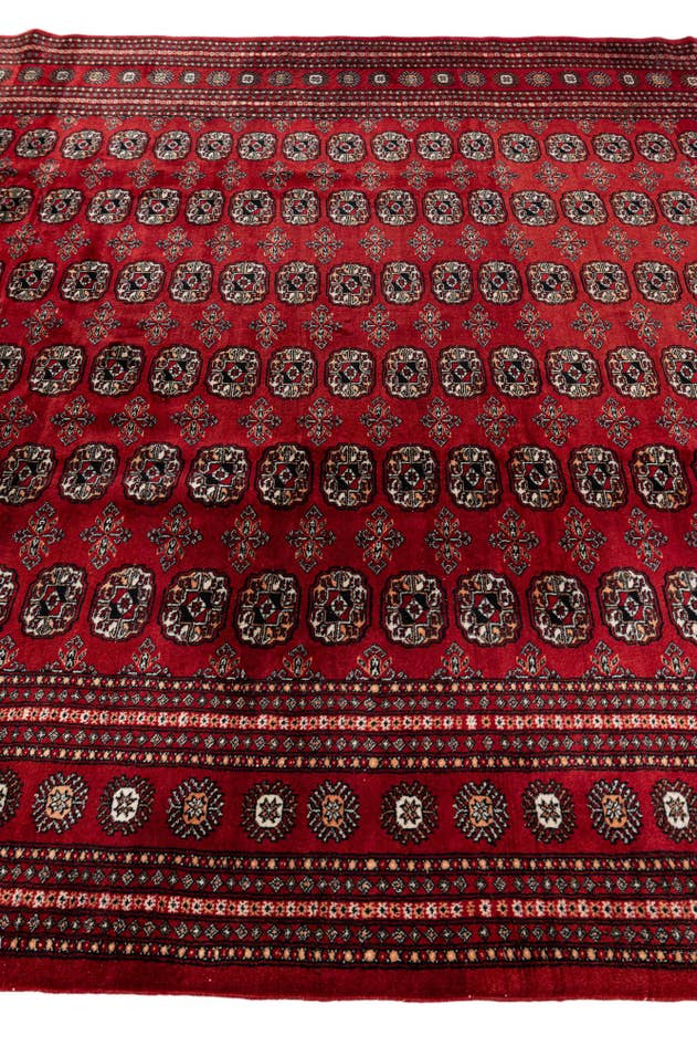 Detail image of 7' 4 x 9' 5 Hand Knotted Bokhara Oriental Wool Rug