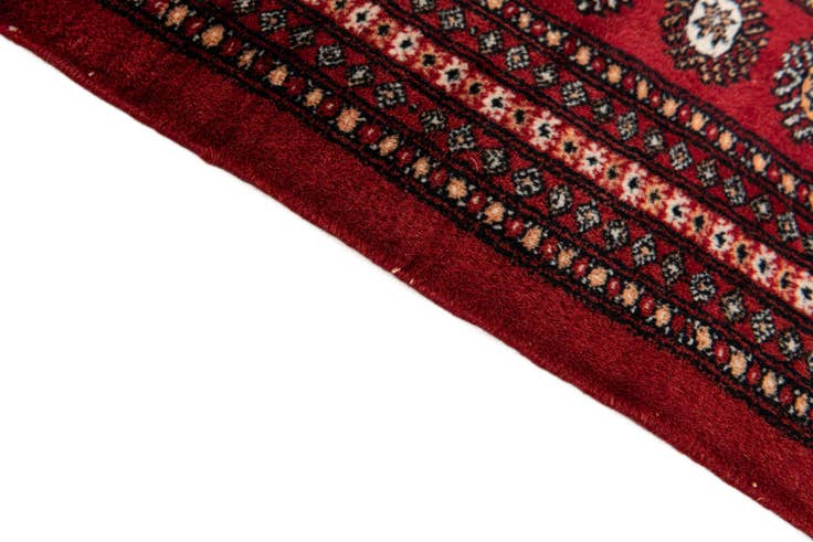 Detail image of 7' 4 x 9' 5 Hand Knotted Bokhara Oriental Wool Rug