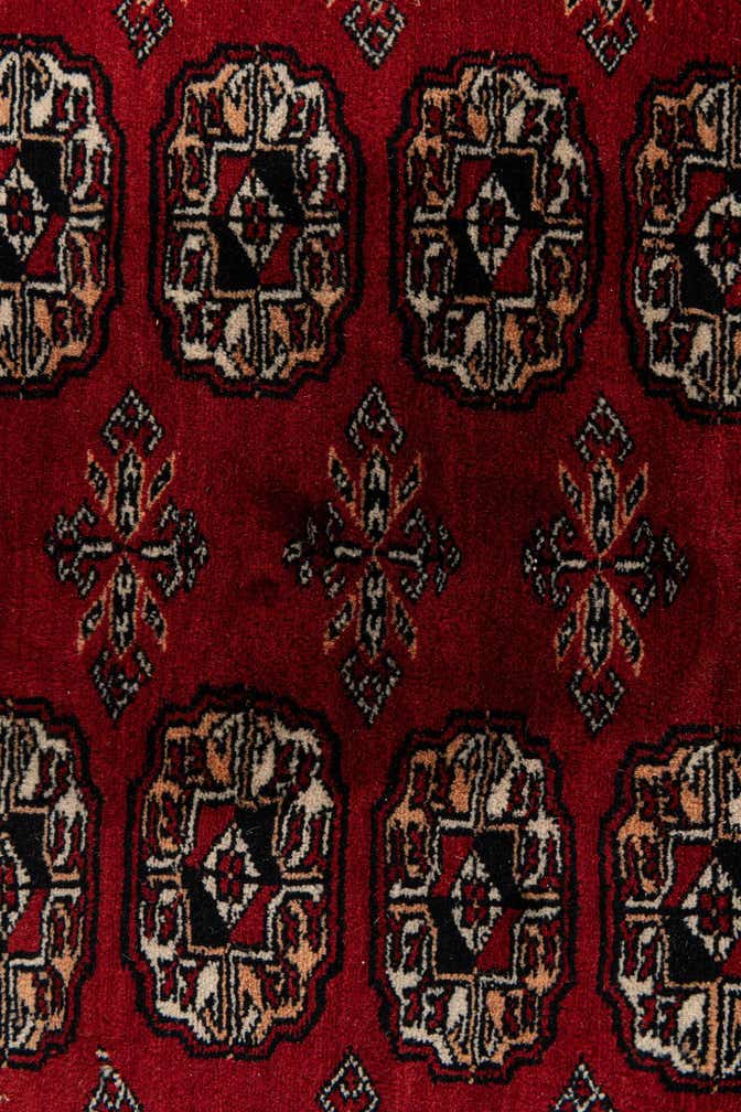 7' 4 x 9' 5 Hand Knotted Bokhara Oriental Wool Rug