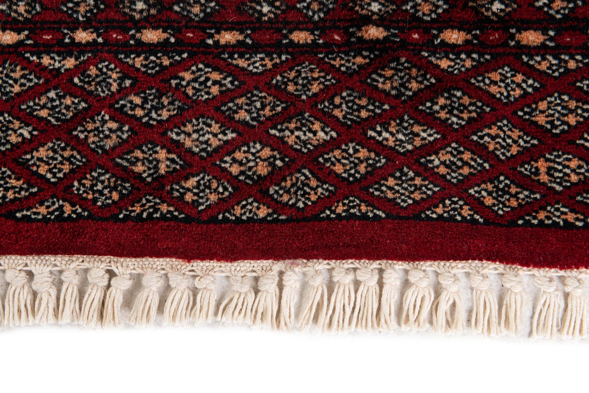 7' 4 x 9' 5 Hand Knotted Bokhara Oriental Wool Rug