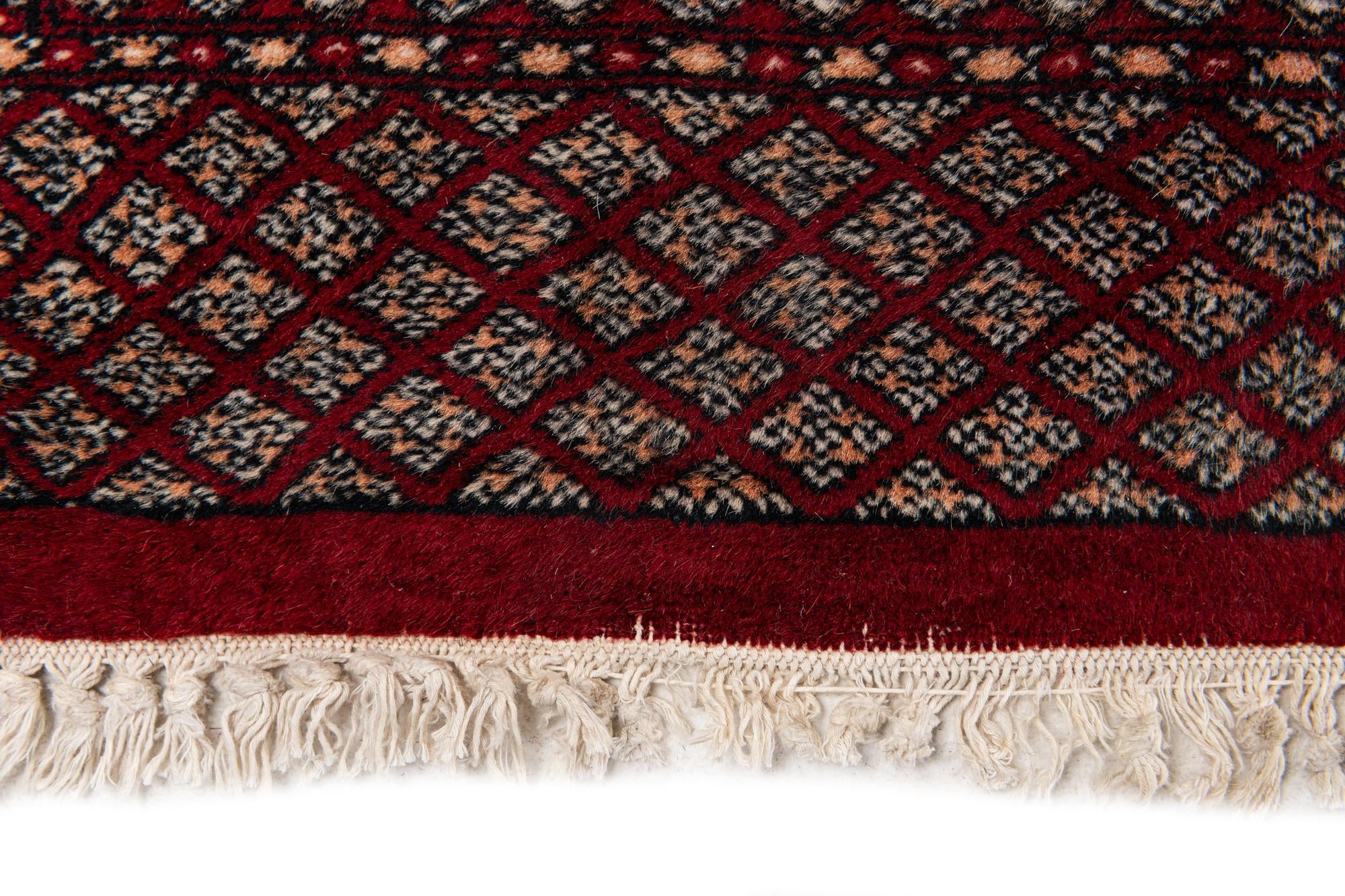 7' 4 x 9' 5 Hand Knotted Bokhara Oriental Wool Rug