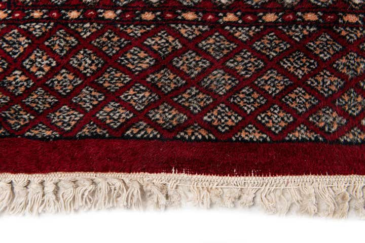 7' 4 x 9' 5 Hand Knotted Bokhara Oriental Wool Rug