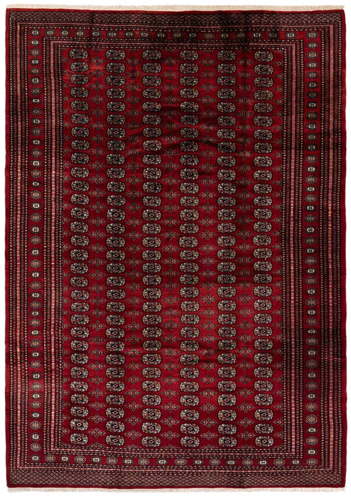 7' 4 x 9' 5 Hand Knotted Bokhara Oriental Wool Rug