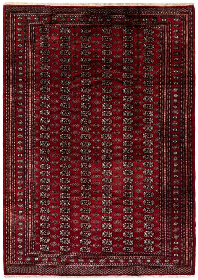 Detail image of 7' 4 x 9' 5 Hand Knotted Bokhara Oriental Wool Rug