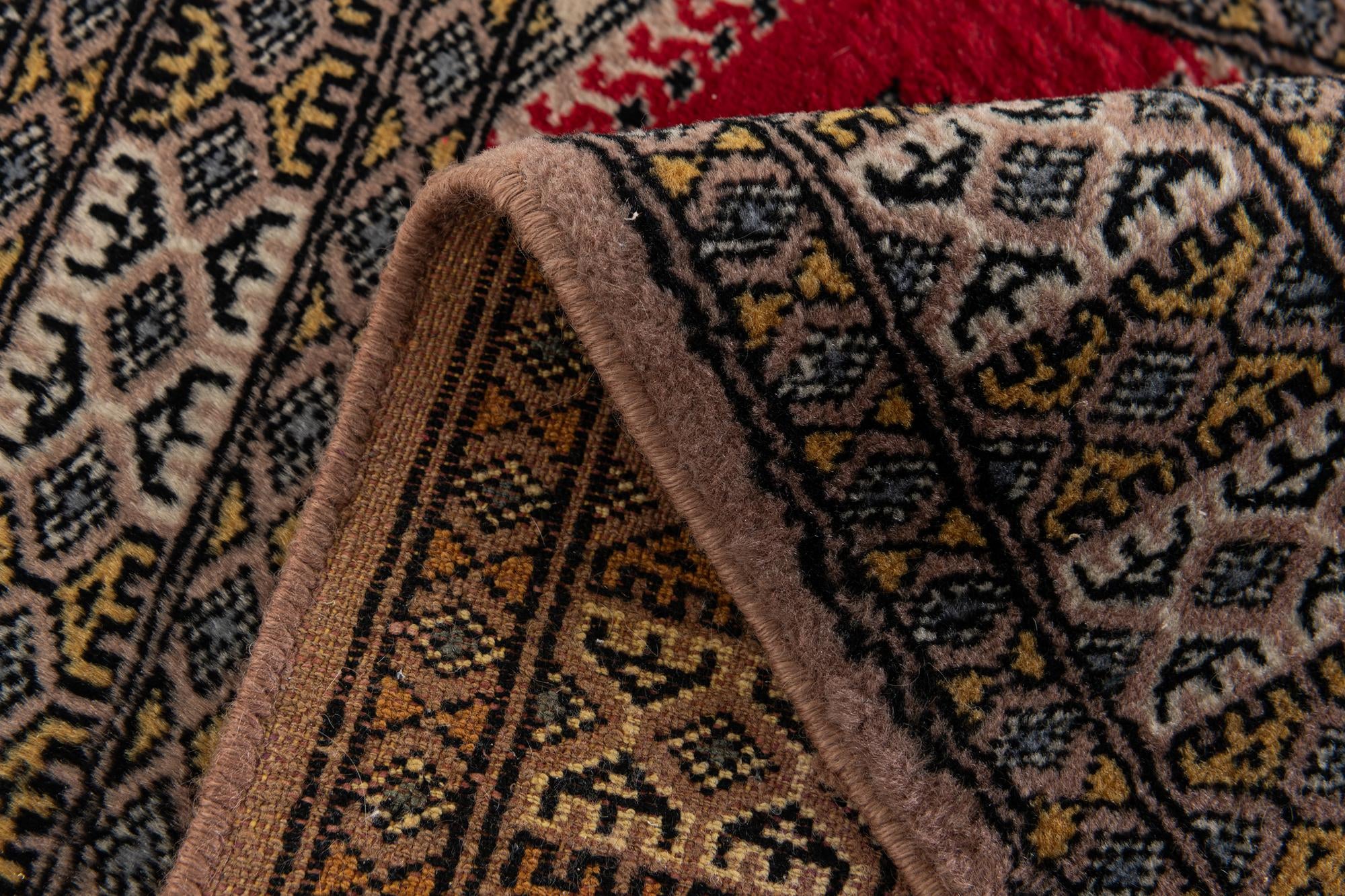 2' 6 x 3' 10 Hand Knotted Bokhara Oriental Wool Rug