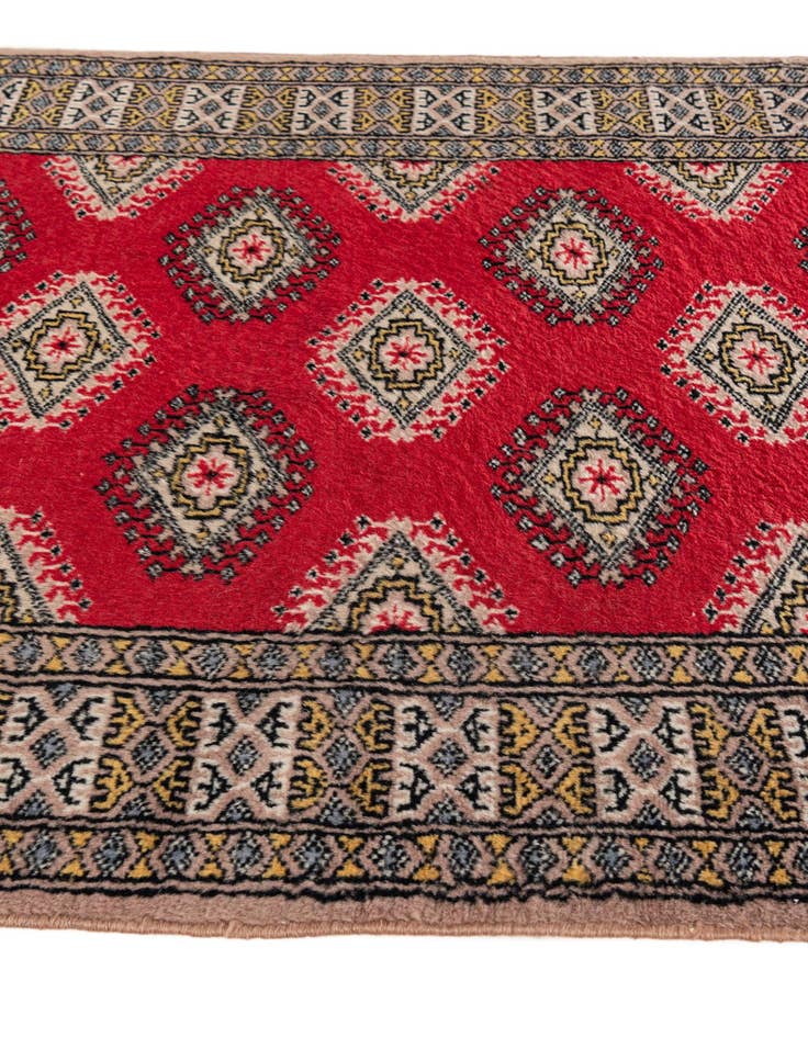 Detail image of 2' 6 x 3' 10 Hand Knotted Bokhara Oriental Wool Rug