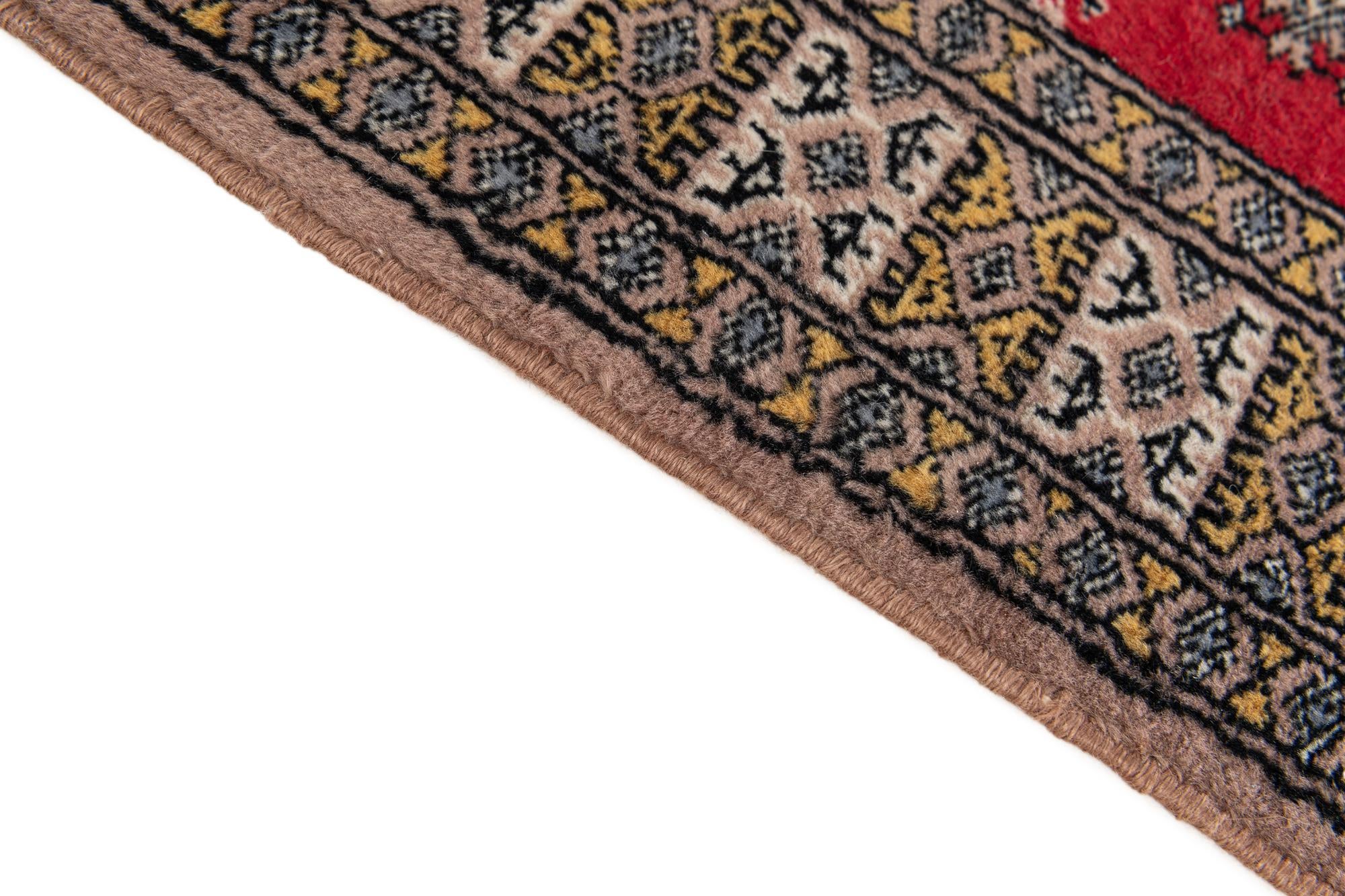 2' 6 x 3' 10 Hand Knotted Bokhara Oriental Wool Rug